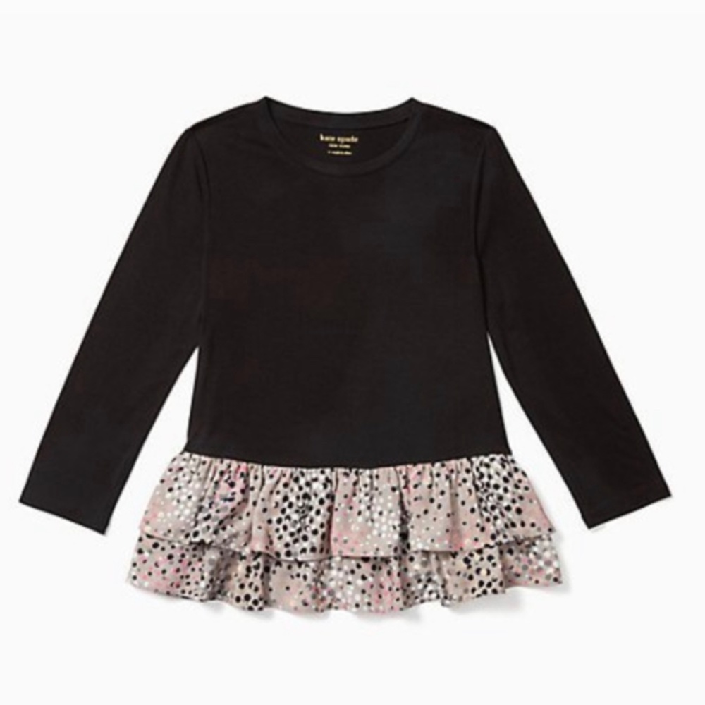Kate Spade Soiree Dot Mixed Media Tee